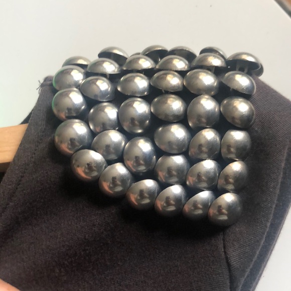 Studded Shoulder Bodycon Dress - Picture 7 of 7